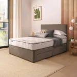 Silentnight Divan Bed Set – Velvet Headboard & 800 Pocket Mattress