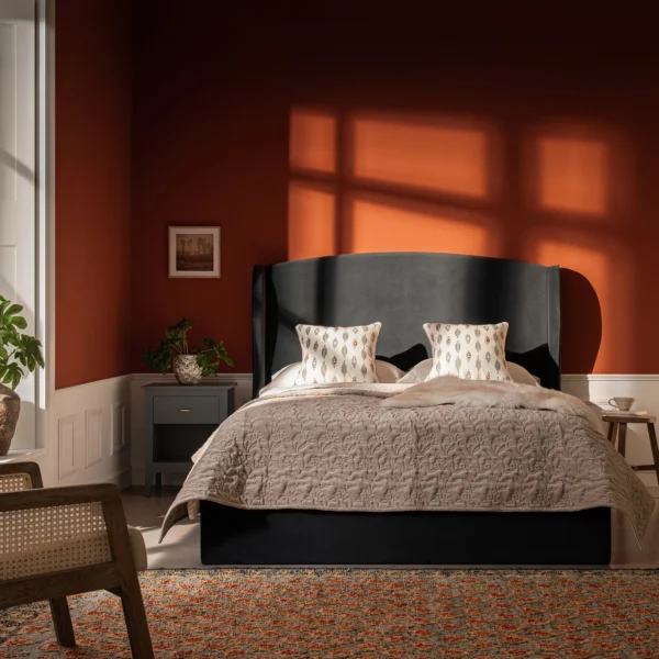 Aegean Wing Upholstered Bed