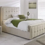 The Monaco Charcoal Velvet Bed